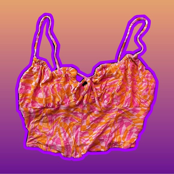 PAC funky crop tank top // Size S - Picture 1 of 1